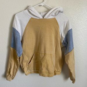 Pink Rose Cropped Hoodie